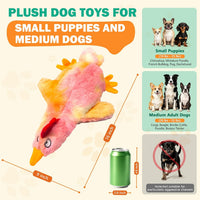 Fuufome Squeaky Dog Toys for Indoor Play with Small - Pink - image 3