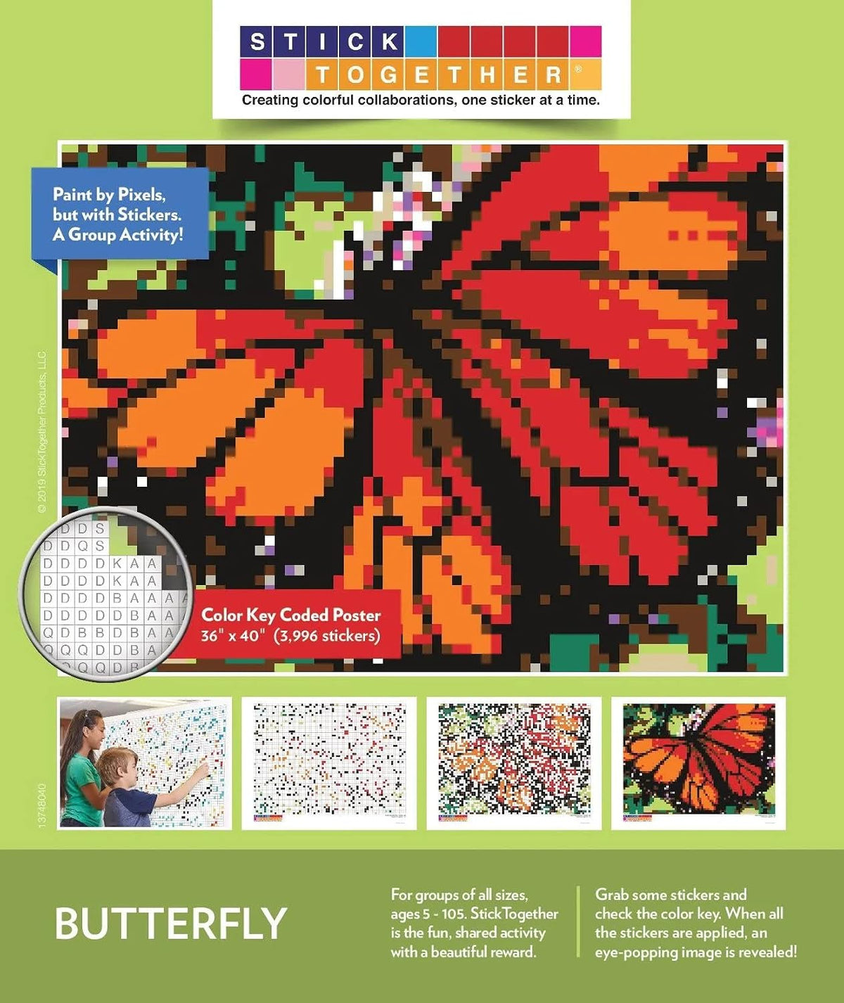 StickTogether Starry Night mosaic sticker poster kit, 40 x 36 inch - view 21