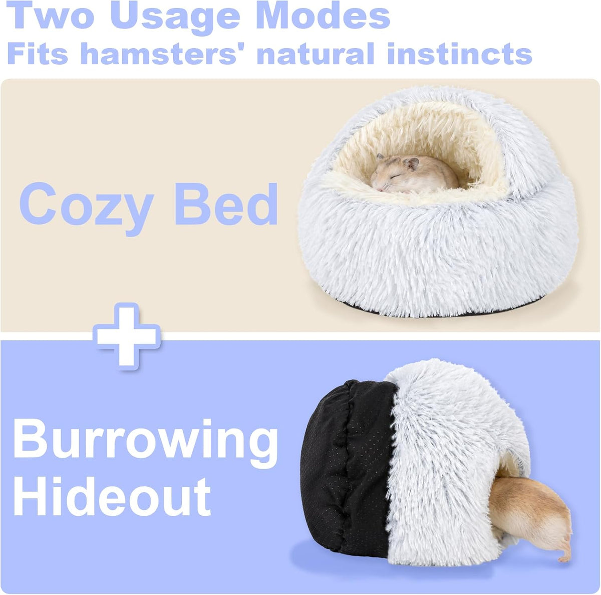 Guinea Pig Hideout, Doughnut Guinea Pig Bed - Grey - image 3