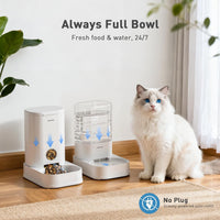 PAWGETHER Gravity Cat Feeder - Feeder + Waterer (2-Pack) / 3.78L - image 2