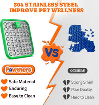 Stainless Steel Large Lick Mat for Dogs - green / 1pack - image 2