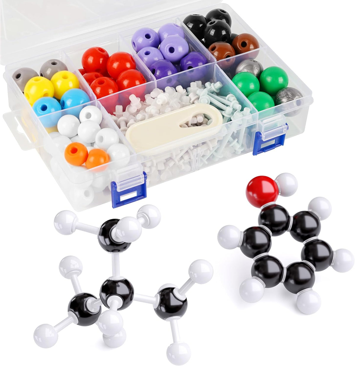 YCHOULEK 444 piece molecular model kit with atoms and bonds for organic chemistry - view 3