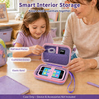 ALKOO kids smartphone case, zip carrying box for kids toy phones and learning cameras - view 36