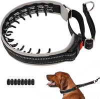 Martingale Dog Training Walking Collar for Pulling, M - Black / Large,2.5mm,18.5-23.5"Neck