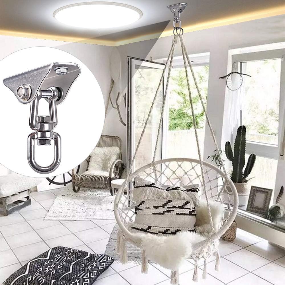 SELEWARE stainless steel swing hanger, heavy duty ceiling mount with swivel - view 25