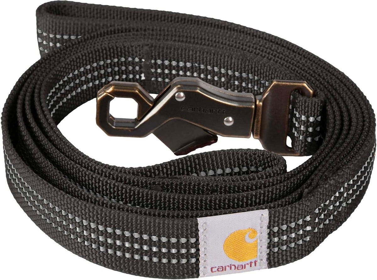 Carhartt Nylon Dual Handle Dog Leash Carhartt Brown L – Essentials for Dogs - Black / Large (6'Length x 1' Width)