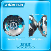 YOYOSTUDIO H17 dual purpose aluminum trick yoyo with strings, glove and case - view 22