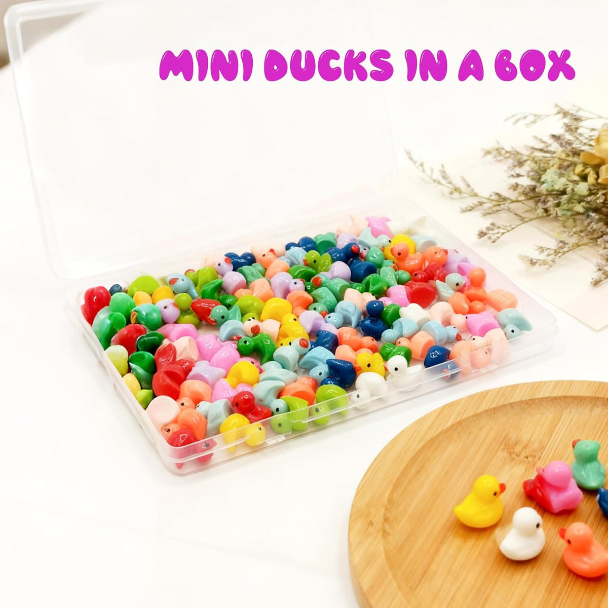 Mini Ducks 100 Pack Tiny Ducks Glow in The Dark – Fun for Kids & Family - Mini Resin Ducks - image 4
