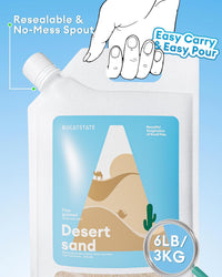 BUCATSTATE Hamster Bath Sand with Pour Spout - 6.6LB / Fine Sand - image 2