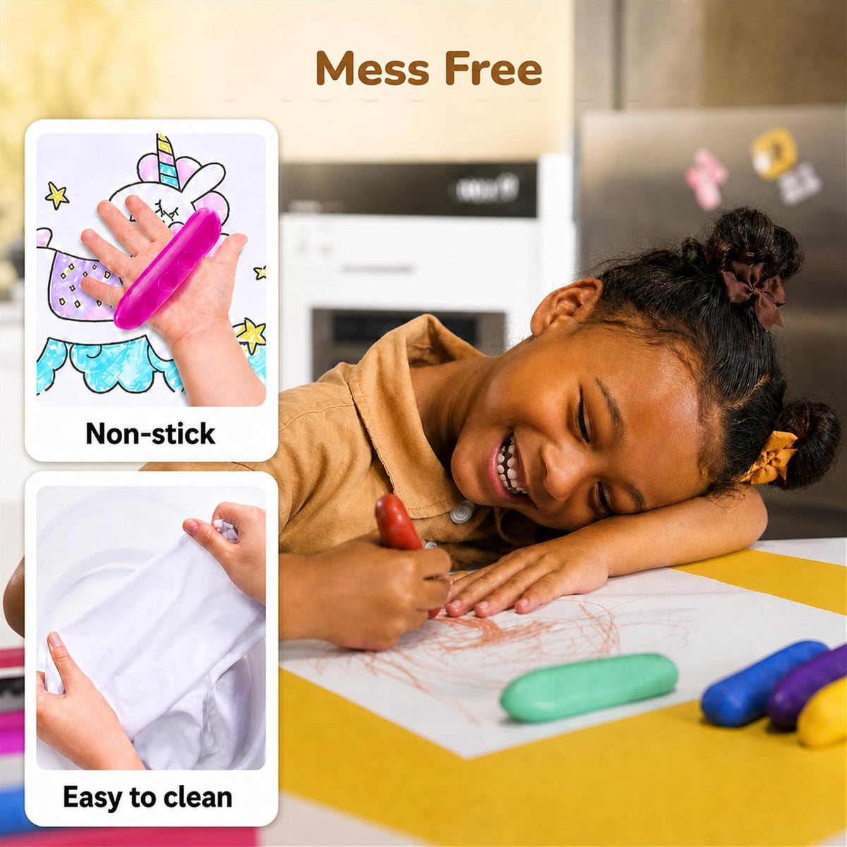 JoyCat 8 Colors Jumbo Crayons for Toddlers 1-3 - 8 - image 3