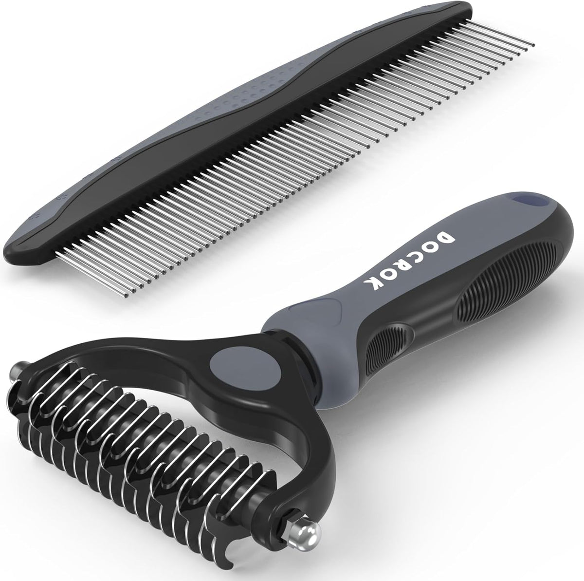 Docrok Pet Grooming Combo - Gray