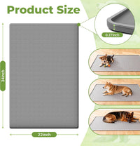 Silicone Pet Food Mat, Extra Large 34x22 Inch - Grey / 34"L x 22"W - image 2