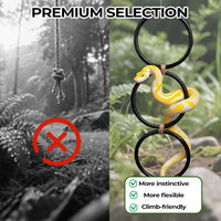 2 Pack Snake Climbing Rings for Ball Python & Corn Snake - Black - image 4