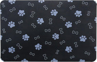 Pet Cat Dog Food Mat Non Slip Mat for Dog Water Bowl Mat Quick Dry - Black / 24*16.9 in - image 2
