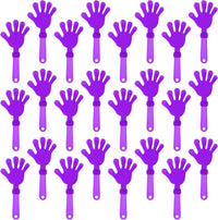 24 royal blue plastic hand clapper noisemakers, 7.5 inches long - view 9
