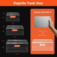 AZV Escape-Proof Tarantula Enclosure - Large(11.81*7.87*5.90inch) - image 2