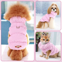 Warm Fleece Dog Jacket Coat for Small Medium Dog Winter Clothes Girl – Essentials for Dogs - Pink / X-Large - image 3