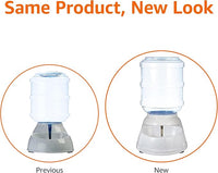 Amazon Basics Gravity Pet Water Dispenser for Cat, Dog, 1 gallon Capacity, Small, Gray