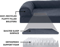 FurHaven Classic Sofa Orthopedic Dog Bed for Large Dogs - Jumbo / Iron Gray - image 4