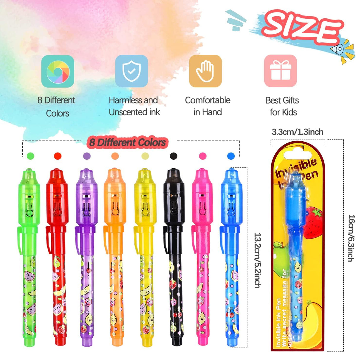 TAFULOR Invisible Ink Pen for Kids - 8 Count (Pack of 1) - image 2