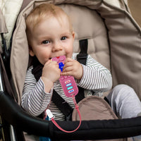 SOLIFEGOBLE 2 Pack Baby Teether Toys - Black + Pink - image 2