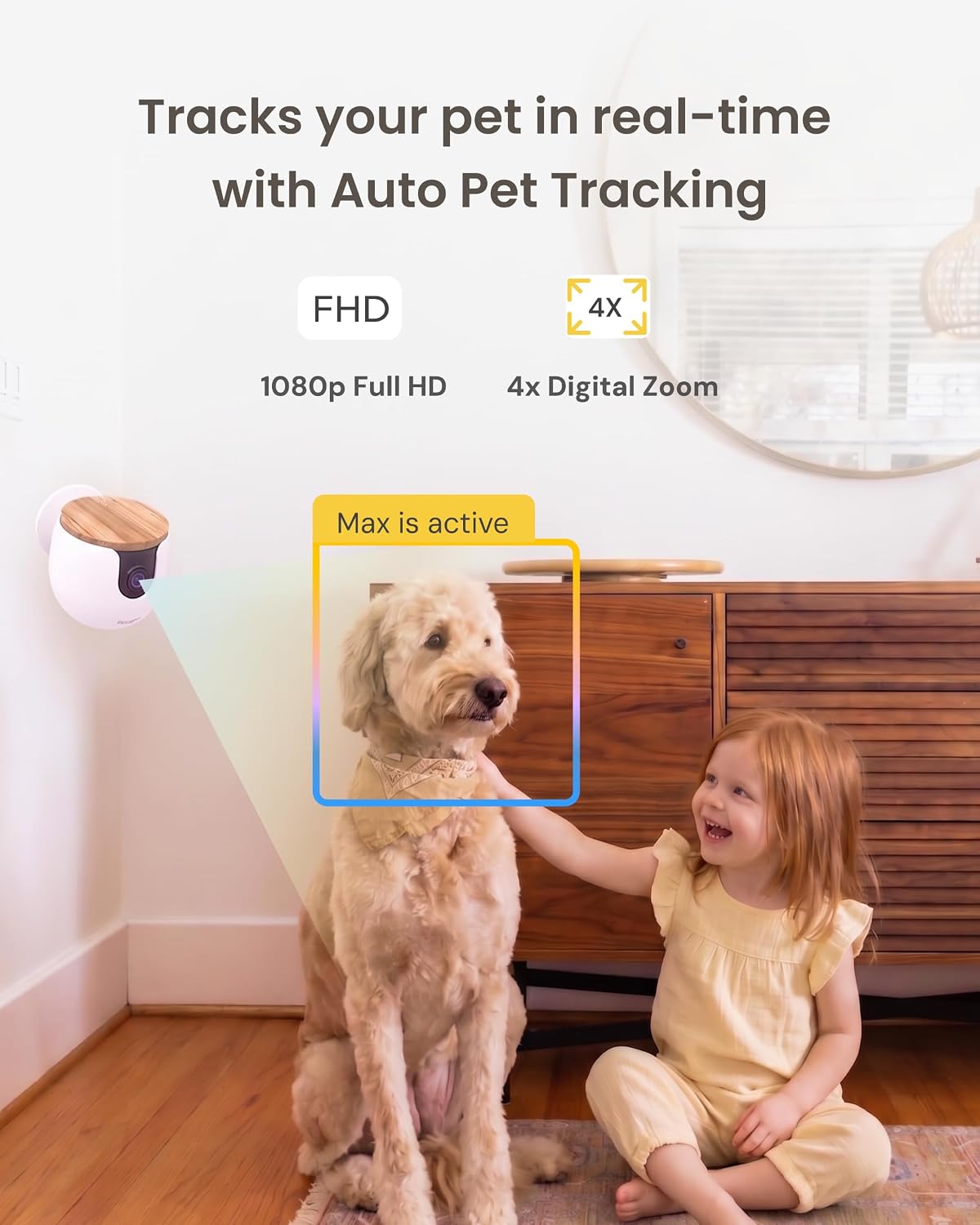 Furbo 360° Dog Camera [Core Features, No Ongoing Cost] – Essentials for Dogs - 6mo Subscription Included / Mini Non-rotating Camera - image 4