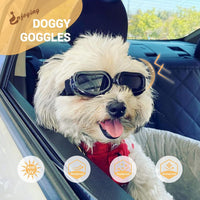 Enjoying Clear Dog Goggles Medium to Large Breed - Classic Black / Small Breeds - image 3