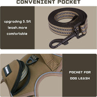 No Pull Dog Harness for Medium Dogs - Brown / L - image 2