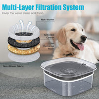 UPSKY 4L Dog Water Bowl No Spill Large Capacity Slow Drinking Water - 4 L / Gray - image 4