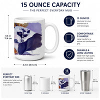 Harlequin Natural Great Dane Ceramic Coffee Mug 15 oz Decorative Large C Handle Mug Cup for Tea, Cocoa Hot Chocolate