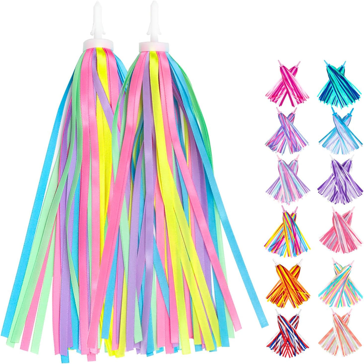 Bike Streamers Bike Tassels for Kids 1 Pair - Macaron