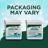 Vet's Best Finger Dental Wipes for Dogs and Cats – Oral Care Wipes for Teeth Cleaning, Fresh Breath, and Tartar Control – Gentle Finger Pads for Pet Dental Hygiene and Plaque Removal – 50 Count