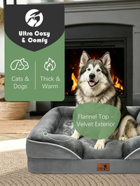 Spotted Play Orthopedic Dog Bed with Sides - Grey / 48.0"L x 35.0"W x 8.0"Th - image 2