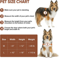 Large Dog Door for Wall, 3-Flap Insulated, All Aluminum, Black – Essentials for Dogs - Large - image 4