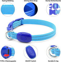 Light Up Collar for Small Dogs& Cats - XS (9.45-14inch / 24-35.5cm) / Blue - image 3