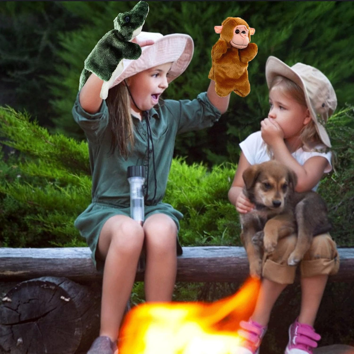 RIY plush rabbit farm animal hand puppet for storytelling and pretend play - view 19