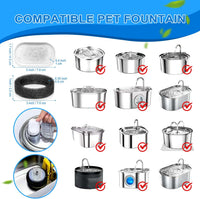 Cat Water Fountain Filters - 20 Filters & 20 Sponges - image 3