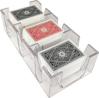 Yuanhe 9 Deck Clear Canasta Playing Card Tray – Fun for Kids & Family - 9 Deck - image 2