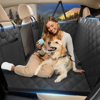 Back Seat Extender for Dogs - L - For Cars / Mid-Size SUV / Double Cab Truck / Black