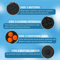 Fidget Dodecagon-12 Sided Fidget Toy Cube for Kids - A1 Black - image 3