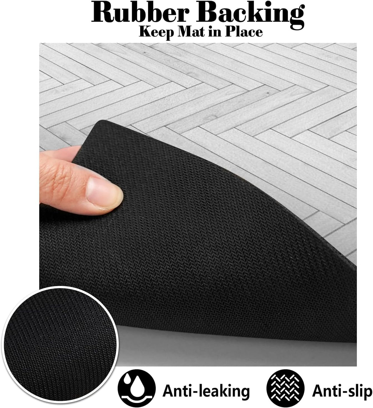 Dog Food Mats for Floors Absorbent, Pet Cat Food Mat - M(16"×24") / 01-White - image 4