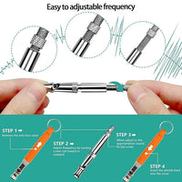 3 PCS Dog Whistles Set, Adjustable Recall Dog Training Whistle Silent Dog Whistle to Stop Barking with Lanyard,Dog Clicker(Orange)