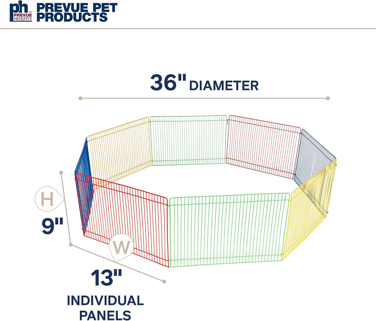 Prevue Pet Products Multi-Color Small Pet Playpen, Multi-Color - image 3