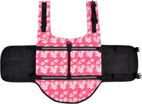 Dog Life Jacket Adjustable Dog Lifevest Swimsuit Safety Vest Apparel - A-Pink Flower / L:20-29 inch(Ribcage Girth) - image 3