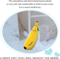 zhidiloveyou Banana Plush Pillow Stuffed Banana Plush Cute Fruit Toy - 27.5 INCH - image 2