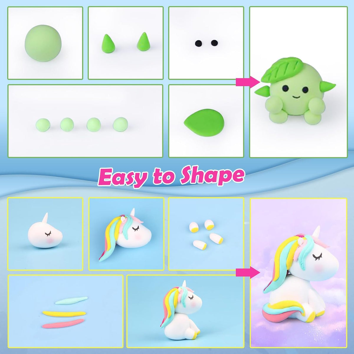 ESSENSON Air Dry Clay 150 Colors, Modeling Clay for Kids – Fun for Kids & Family - 150 Colors - image 4