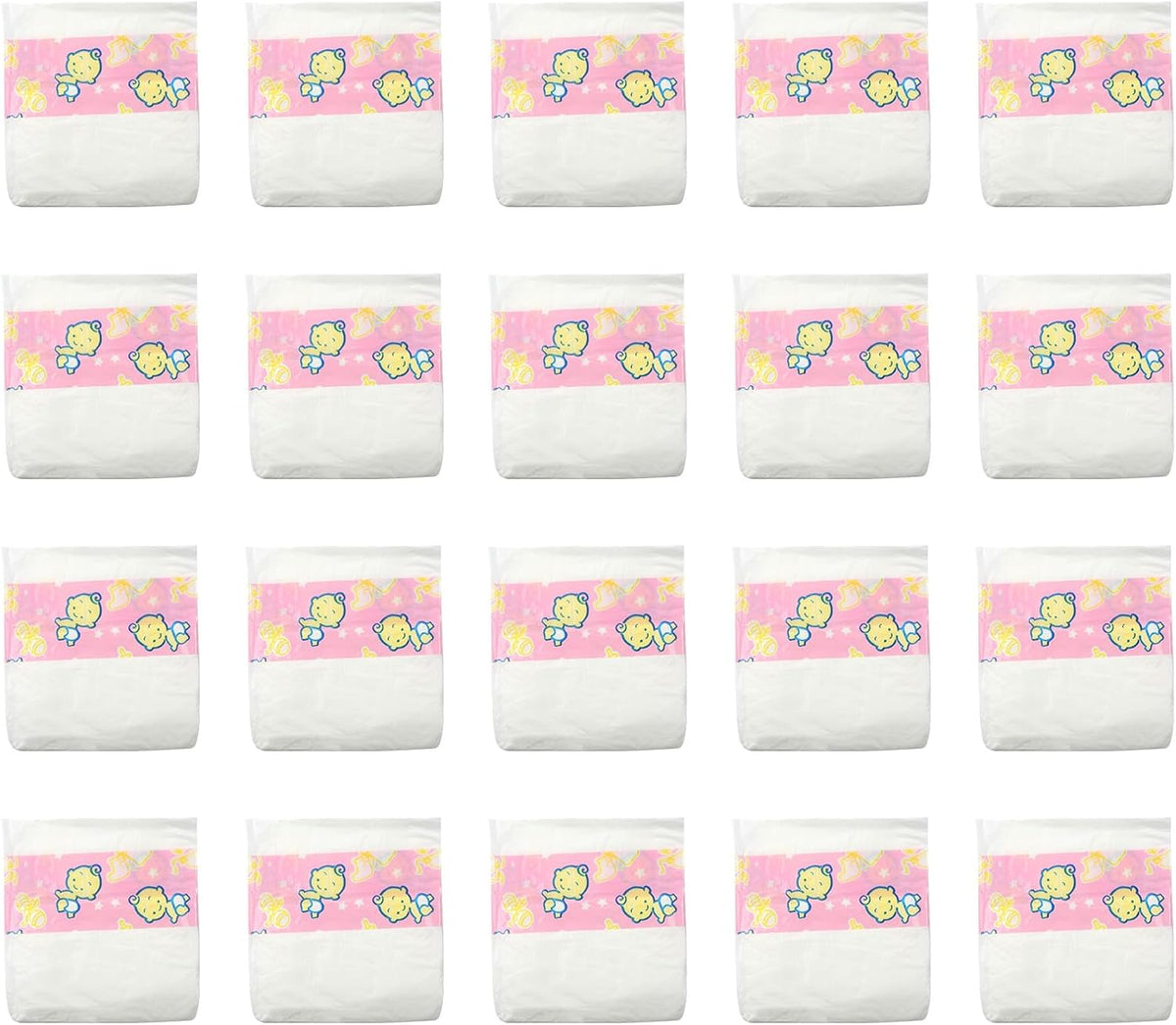 CHAREX Baby Doll Diapers 10-Piece Reusable Refill for 16-24inch - Diapers-20pic