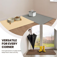 VIVAGLORY Pet Food Mat Flexmat Dog Bowl Mat, S - Burgundy / S (18.9 x 11.8in) - image 4