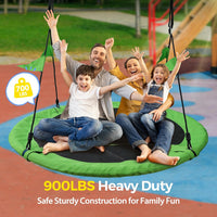 PACEARTH 40 Inch Saucer Tree Swing Flying 600lb Weight Capacity 2 - Green / 60 IN - image 3