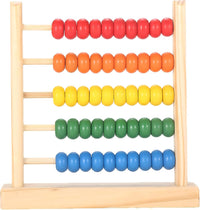 MAGIKON Miniature Abacus, 5 Rows Wooden Counting Frame for Math – Fun for Kids & Family